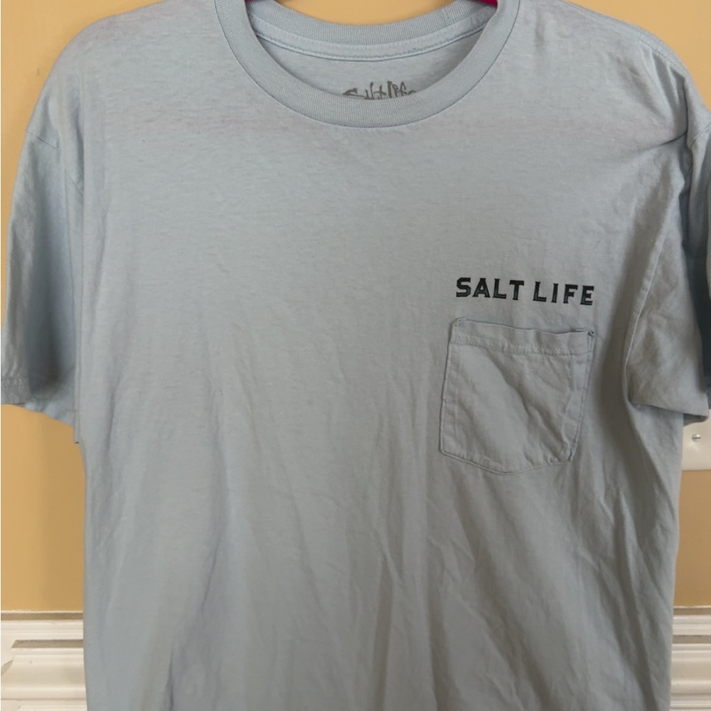 Salt Life Men's Sky Blue Short Sleeve Tee